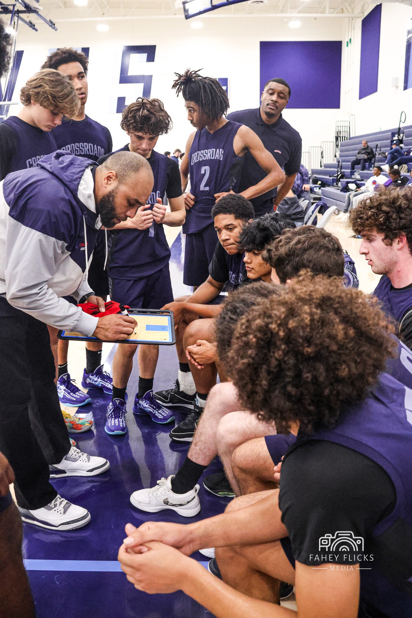 Crossroads Vs Venice Team Huddle